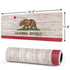 California Flag Dark Wood Gaming Mouse Pad